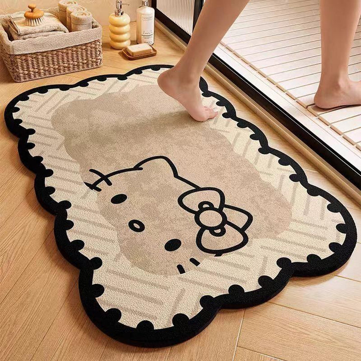 Cute Animal-Themed Plush Bath Mat