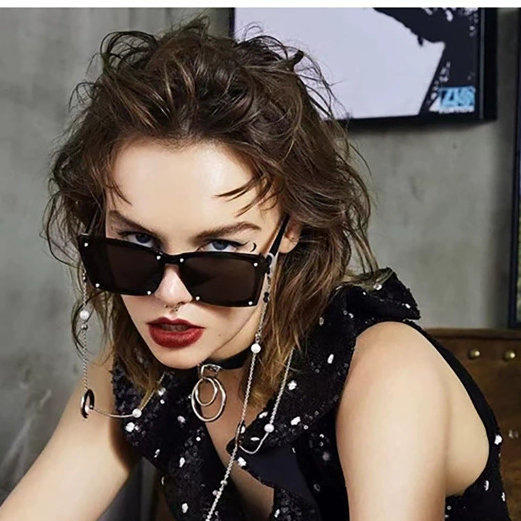 Women's statement sunglasses with stylish square frame and fashionable accents Stornfield