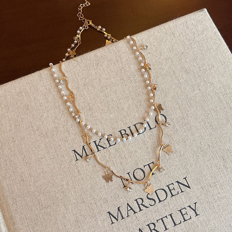 Layered Opal and Pearl Necklace Stornfield