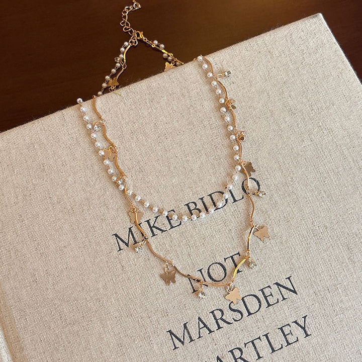 Layered Opal and Pearl Necklace Stornfield