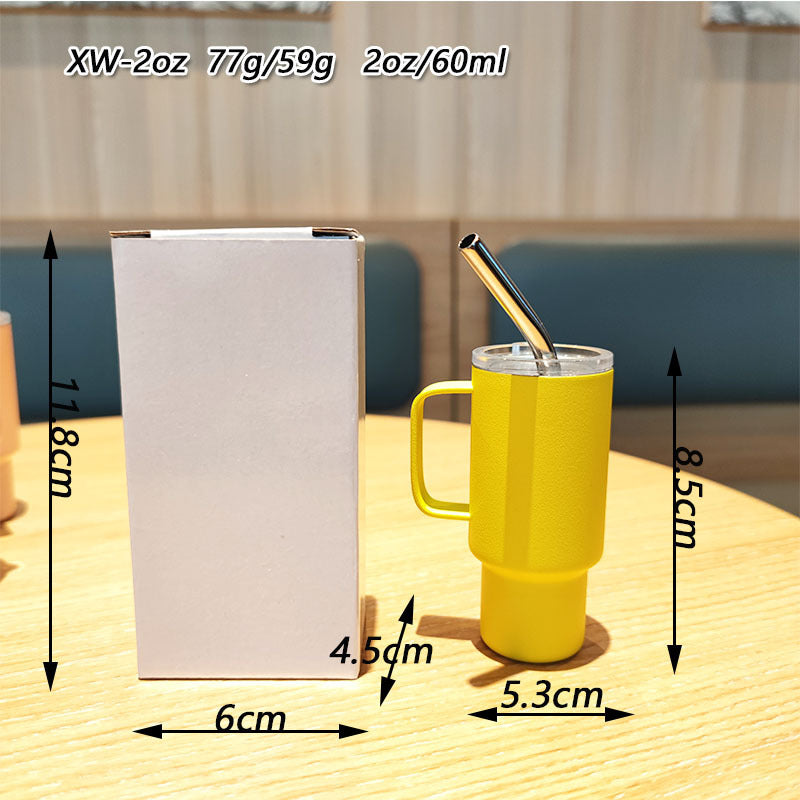 Women's practical drinking glass with metal straw Stornfield