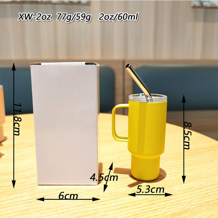 Women's practical drinking glass with metal straw Stornfield