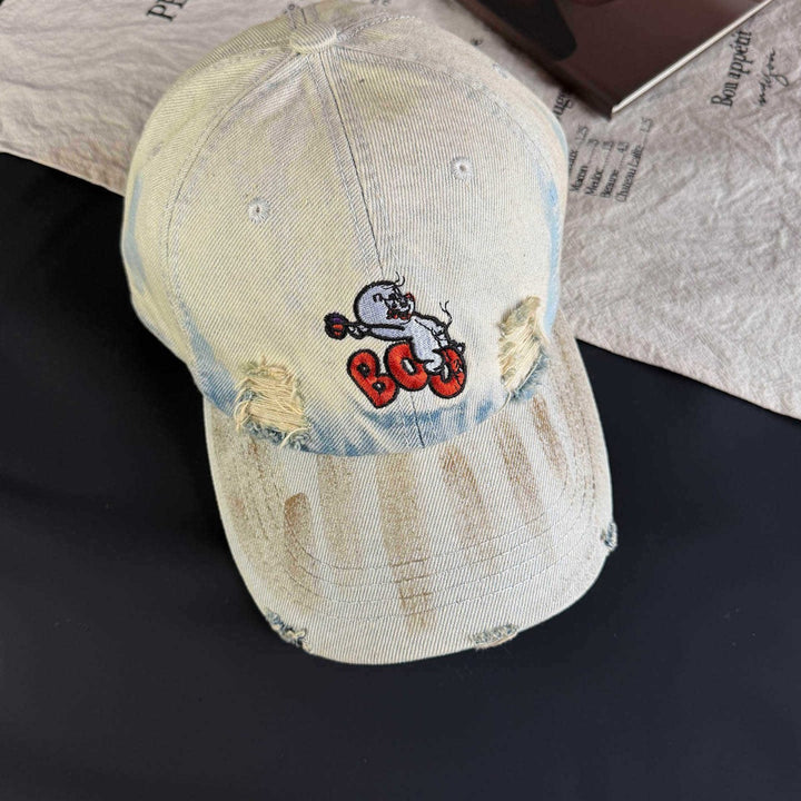 Women's Vintage-Inspired Distressed Embroidered Cap Stornfield