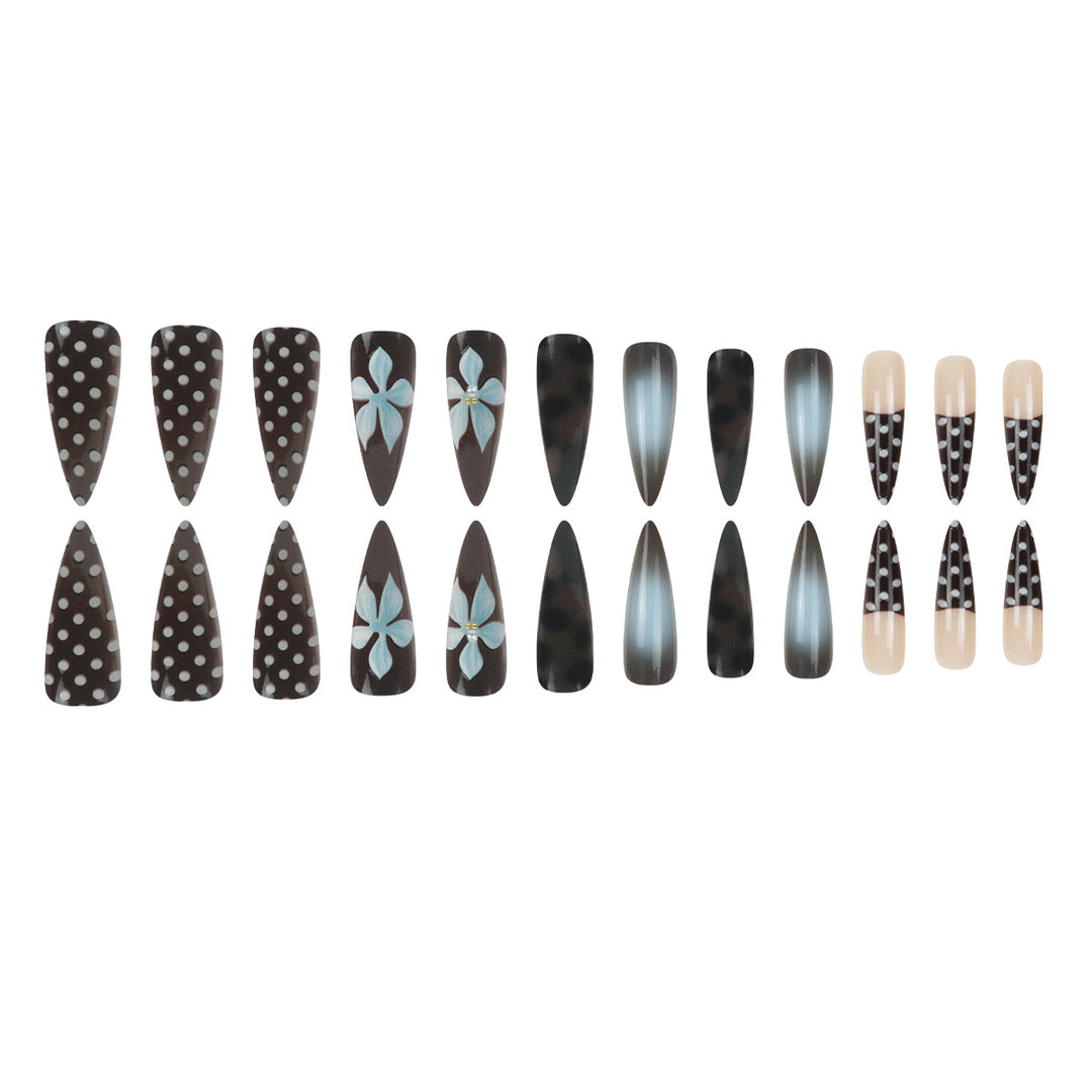 Decorative Artistic Long Stiletto Nail Extensions Stornfield