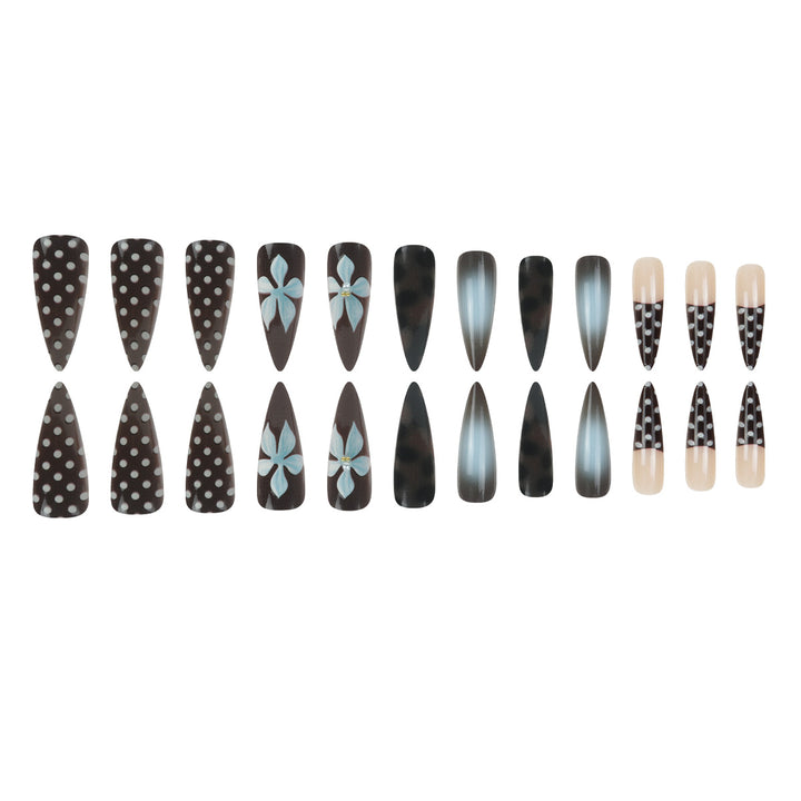 Decorative Artistic Long Stiletto Nail Extensions Stornfield