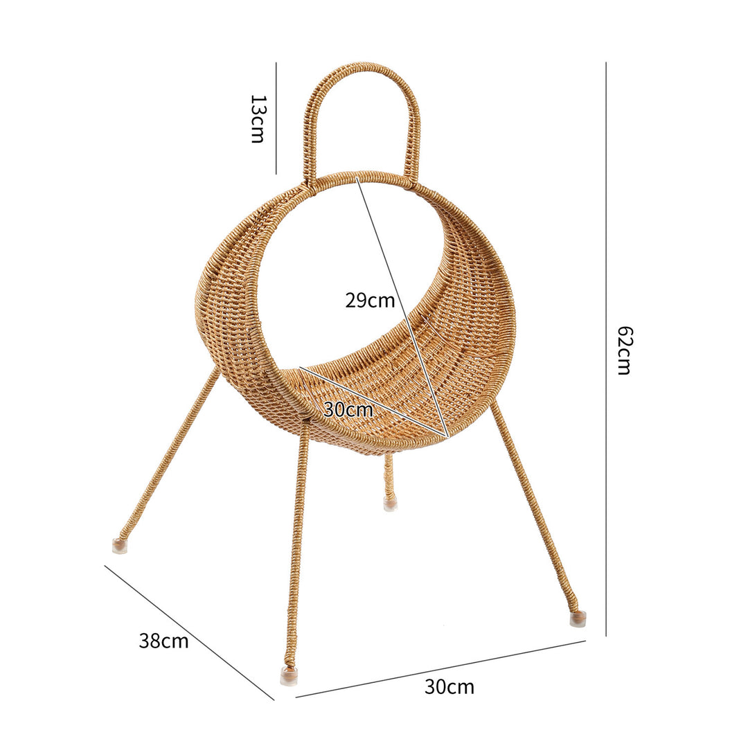 Unisex design basket with curved shape and ergonomic carry handle Stornfield