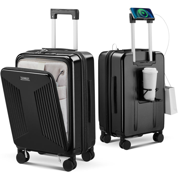 Unisex Smart Charging Hard Shell Trolley Luggage Stornfield