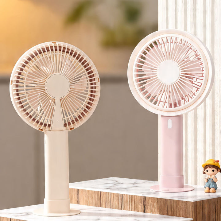 Ladies portable table fan with versatile tilt adjustment and USB connection Stornfield
