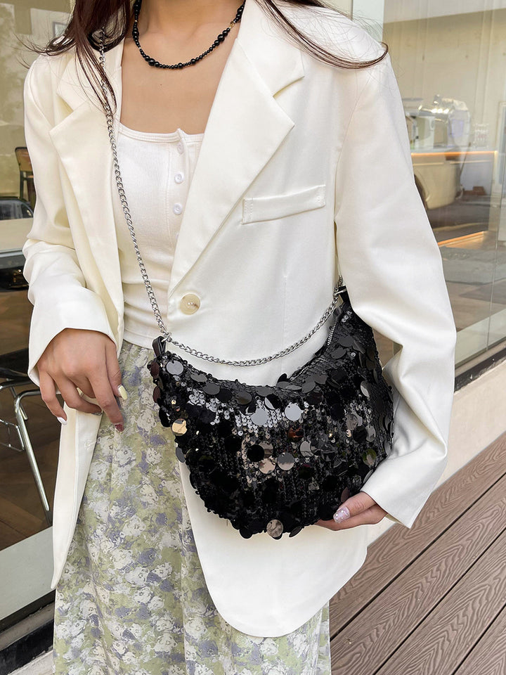 Sparkling Sequin Hobo Handbag