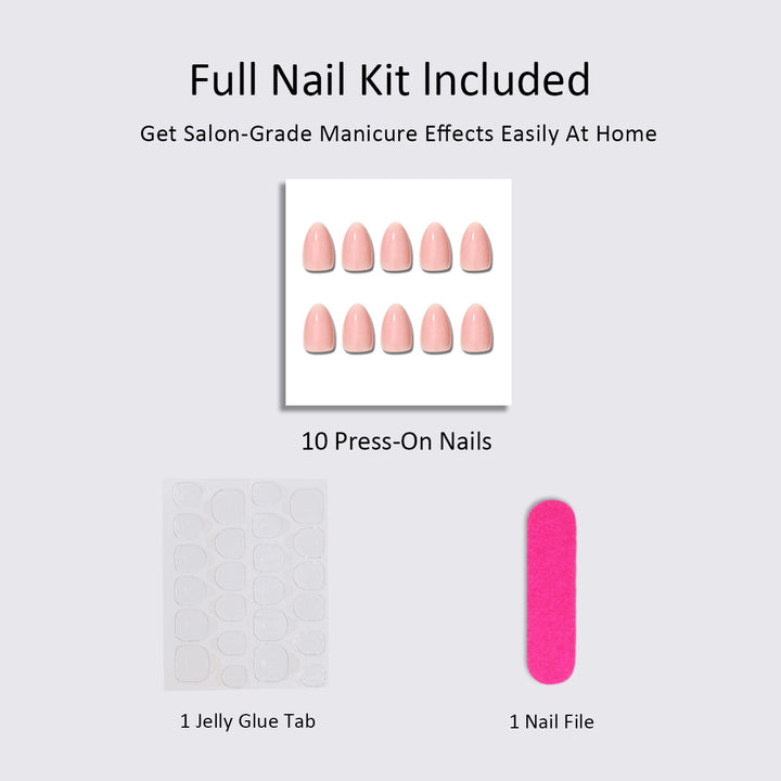 Artificial nail set with maritime motifs Stornfield