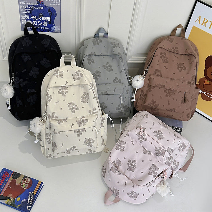 Backpack with Cute Paw Designs and Ergonomic Shoulder Straps Stornfield