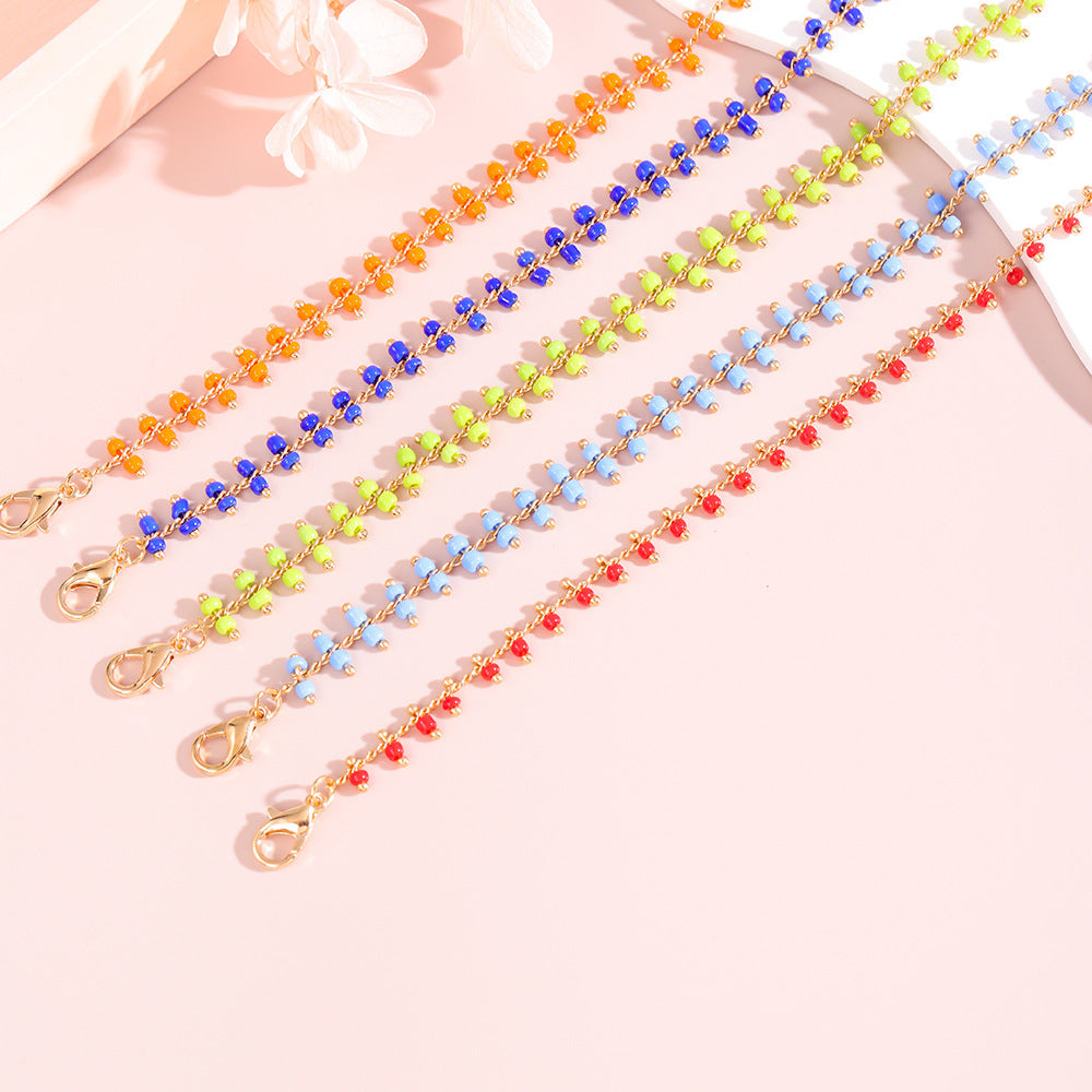 Delicate Beaded Ankle Bracelet Stornfield