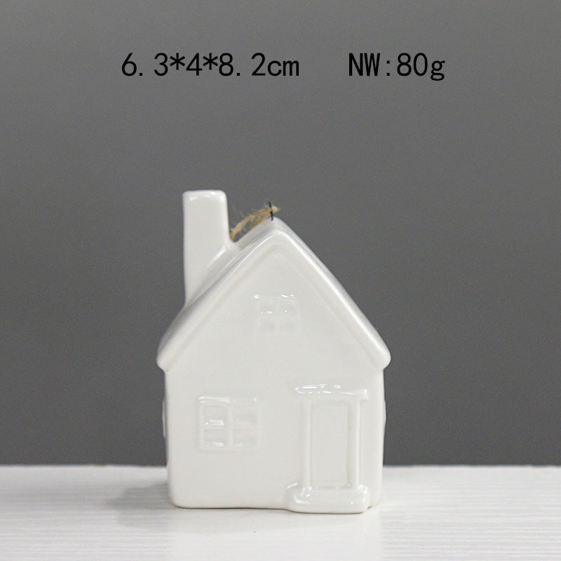 Decorative Ceramic House Figurine Stornfeild