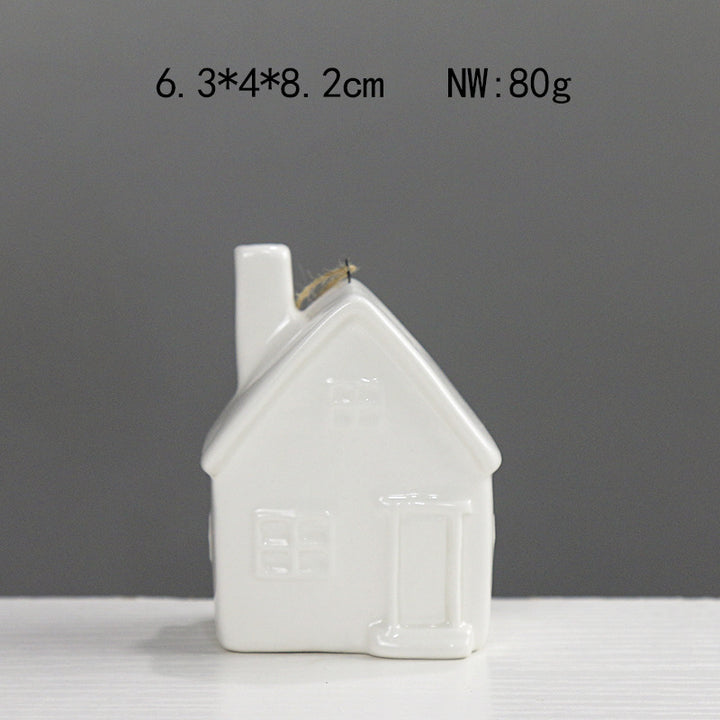 Decorative Ceramic House Figurine Stornfeild