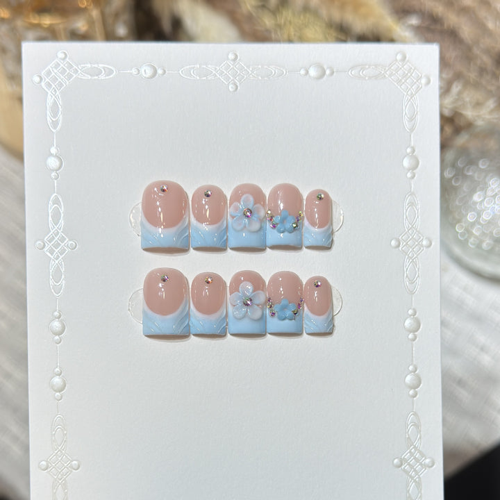 Floral Fantasy Press-On Nail Art Set Stornfield