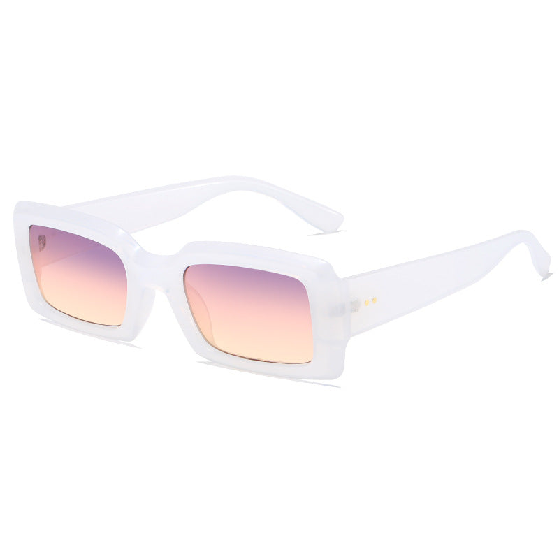 Ladies stylish square sunglasses with mirrored lenses Stornfield