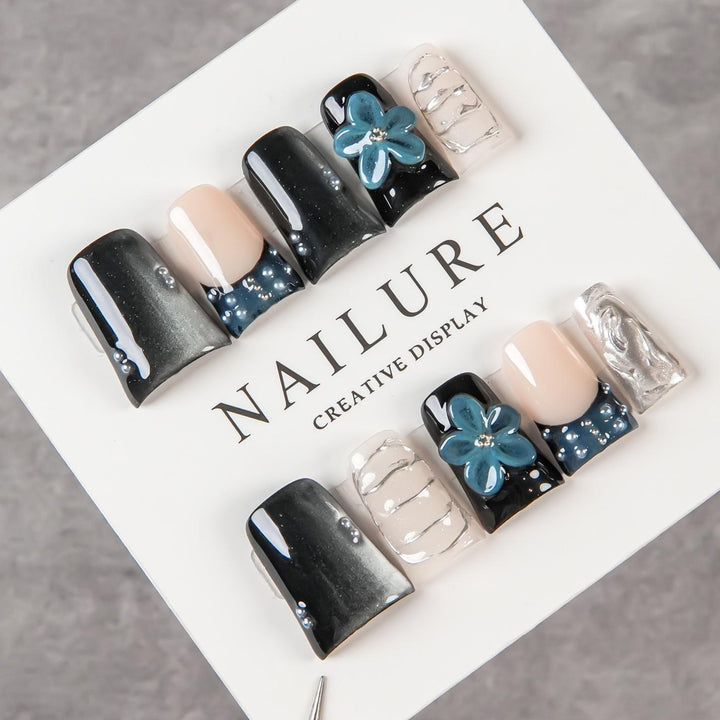 Artistic Press-On Nail Display