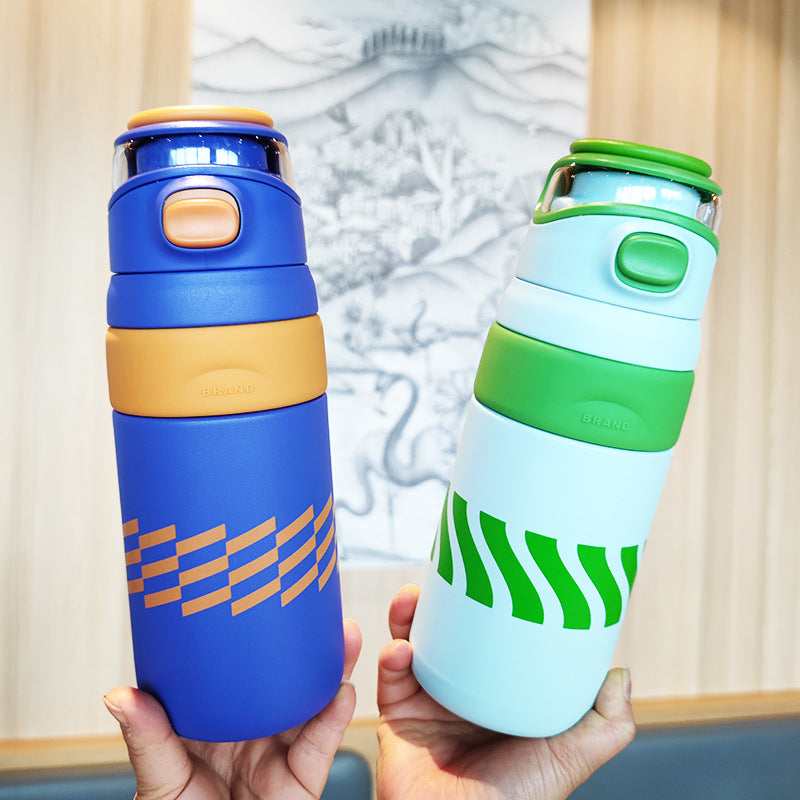 Women's BPA-free water bottle with innovative safety closure Stornfield