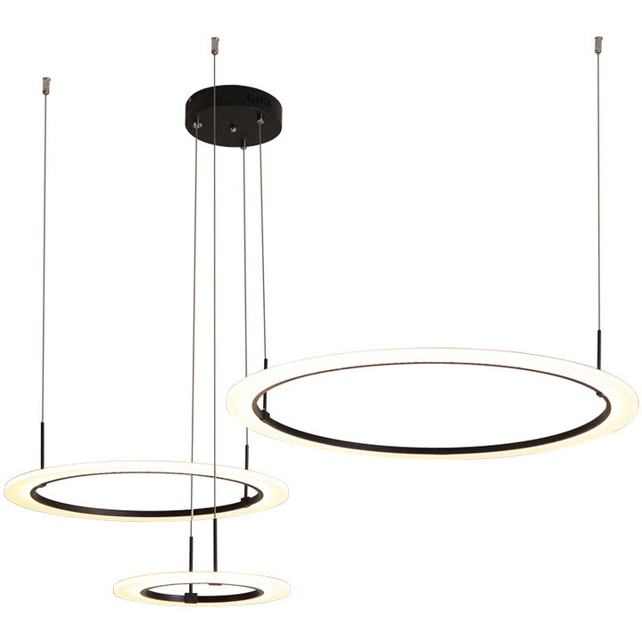 Modern Dual-Ring Pendant Light