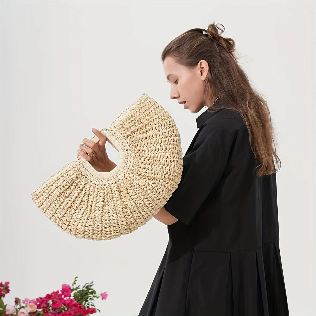 Handcrafted Macrame Bag with Structured Design Stornfield