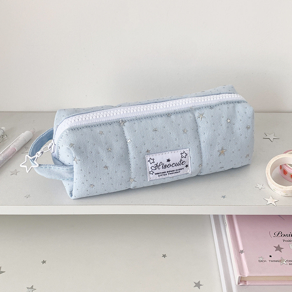 Stylish Star-Embellished Pencil Case