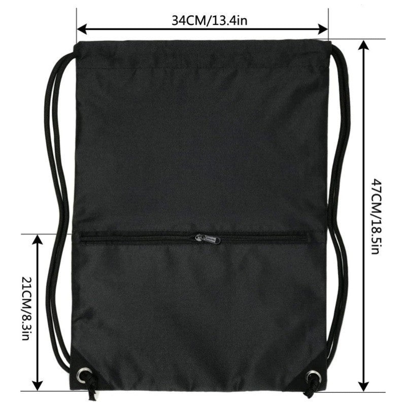 Sporty drawstring bag with zippered pockets Stornfield