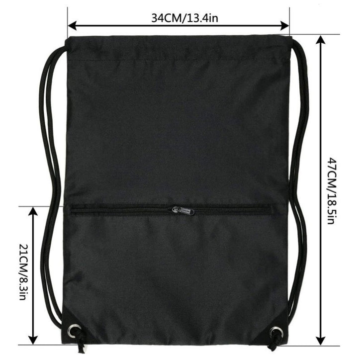 Sporty drawstring bag with zippered pockets Stornfield