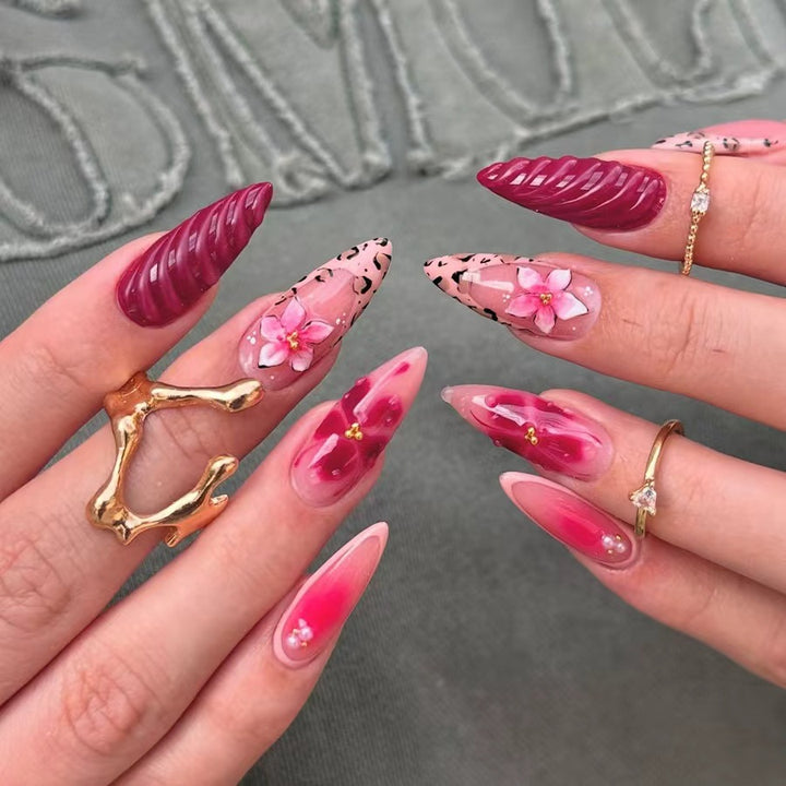 Floral Artistry Press-On Nail Set Stornfield