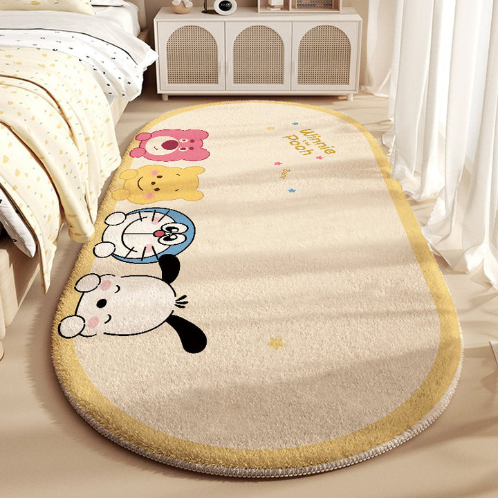 Cartoon-Themed Plush Area Rug