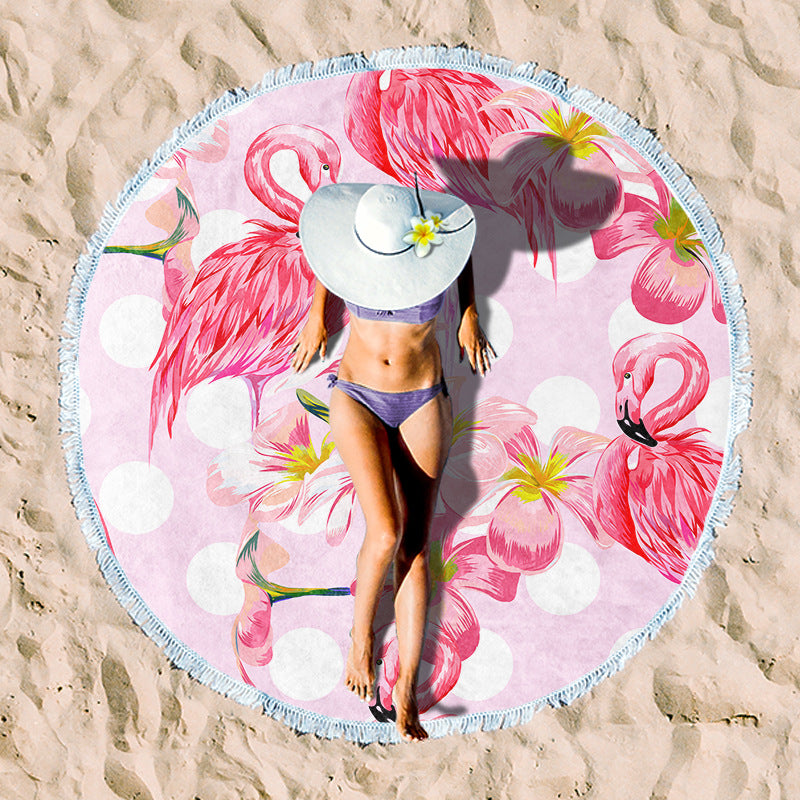 Rundstrand towel with unique sunset design Stornfield