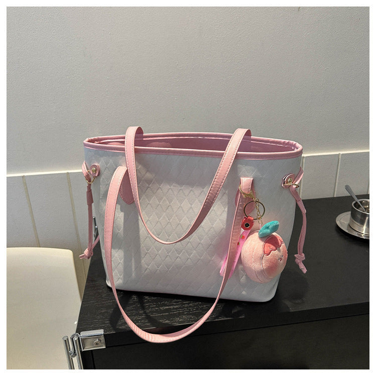 Quilted Pattern Handheld Tote Bag Stornfield