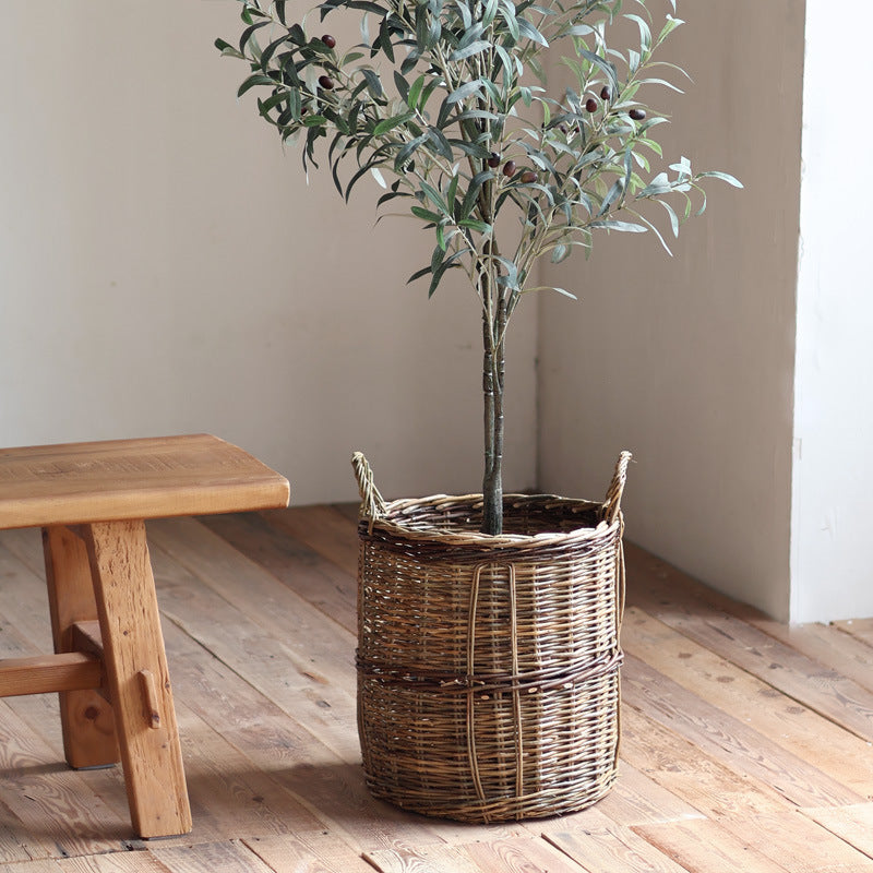 Handcrafted storage basket made of willow Stornfield