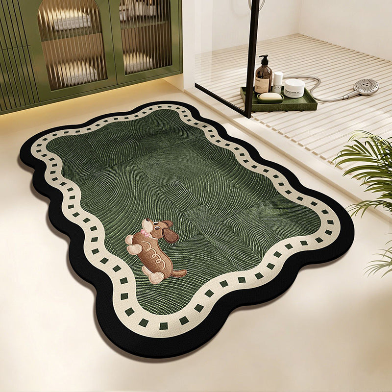 Scalloped Edge Area Rug
