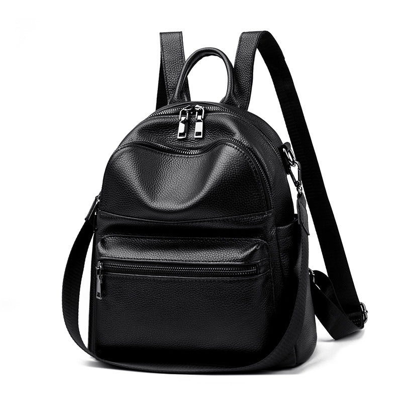 Premium Leather Multi-Pocket Backpack Stornfield