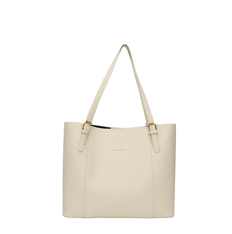 Sleek Minimalist Leather Tote Bag Stornfield
