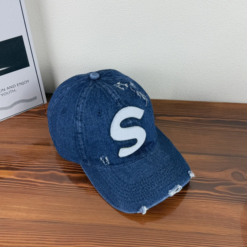 Women's Distressed Graphic Logo Baseball Cap Stornfield