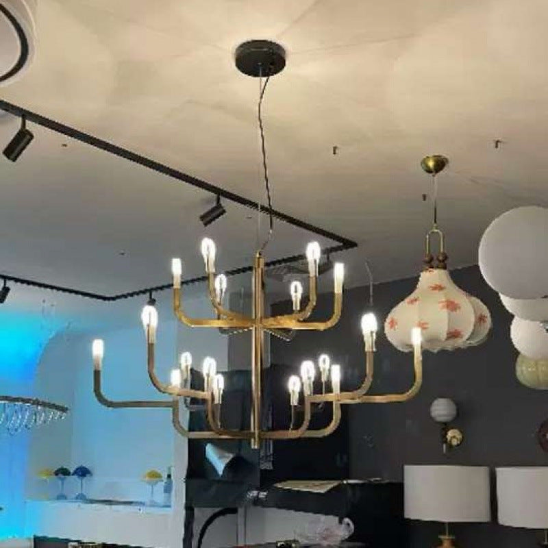 Articulated Industrial Hanging Chandelier