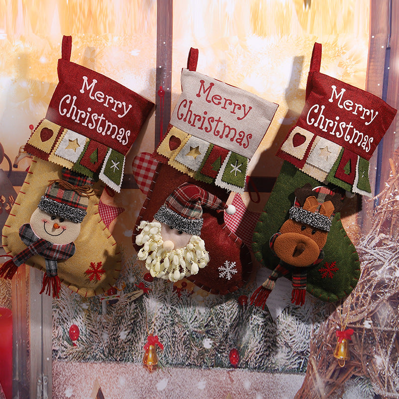 Cute Christmas stocking with reindeer motif Stornfield