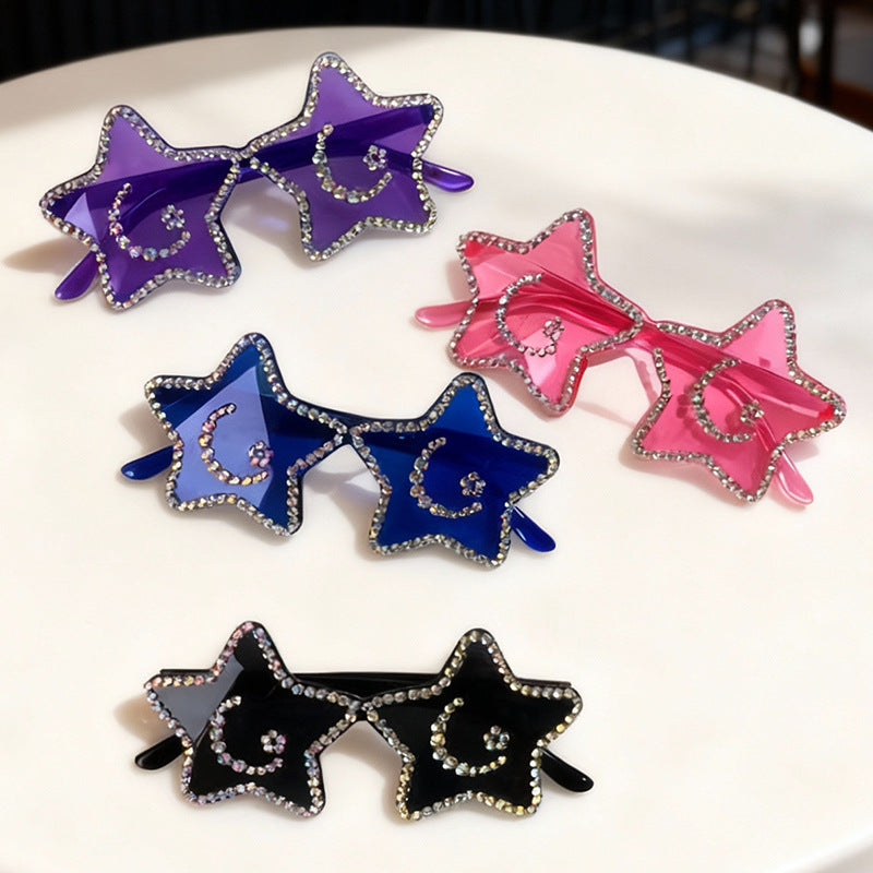 Star-Shaped Rhinestone Sunglasses Stornfield
