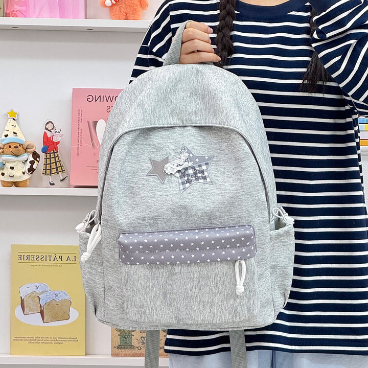 Stylish Star-Embellished Backpack Stornfield