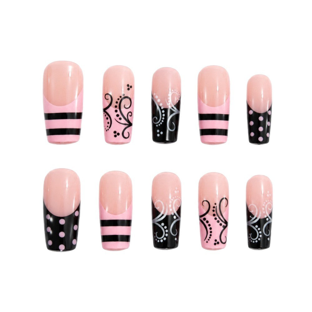 Artificial nails with elegant designer print Stornfield