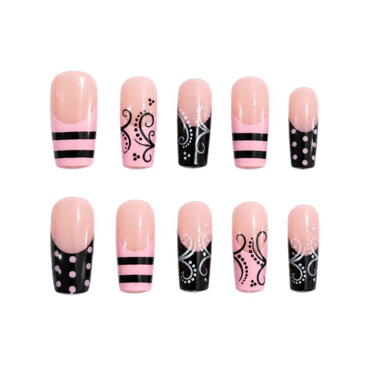 Artificial nails with elegant designer print Stornfield