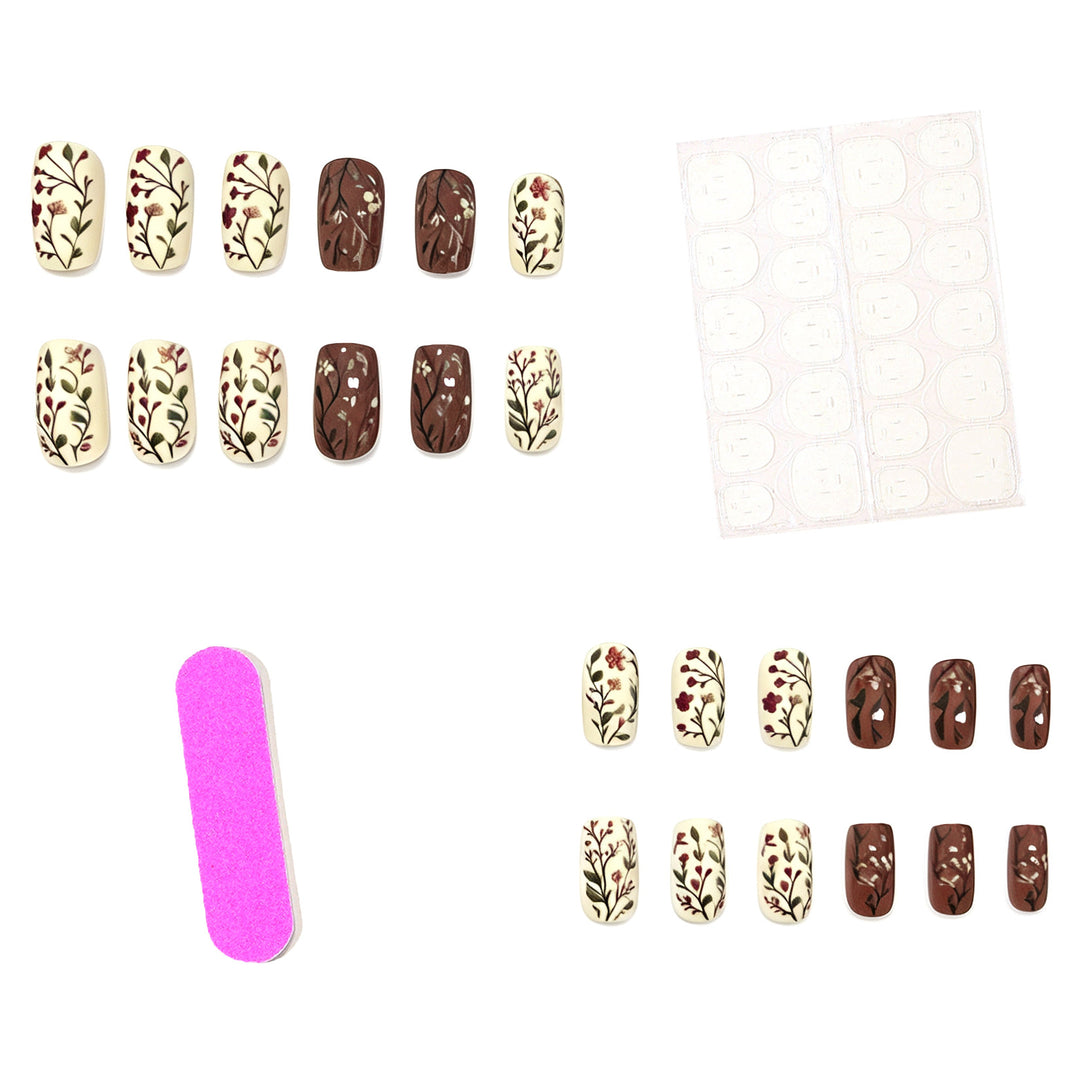 Floral-Inspired Gel Nail Art Stornfield