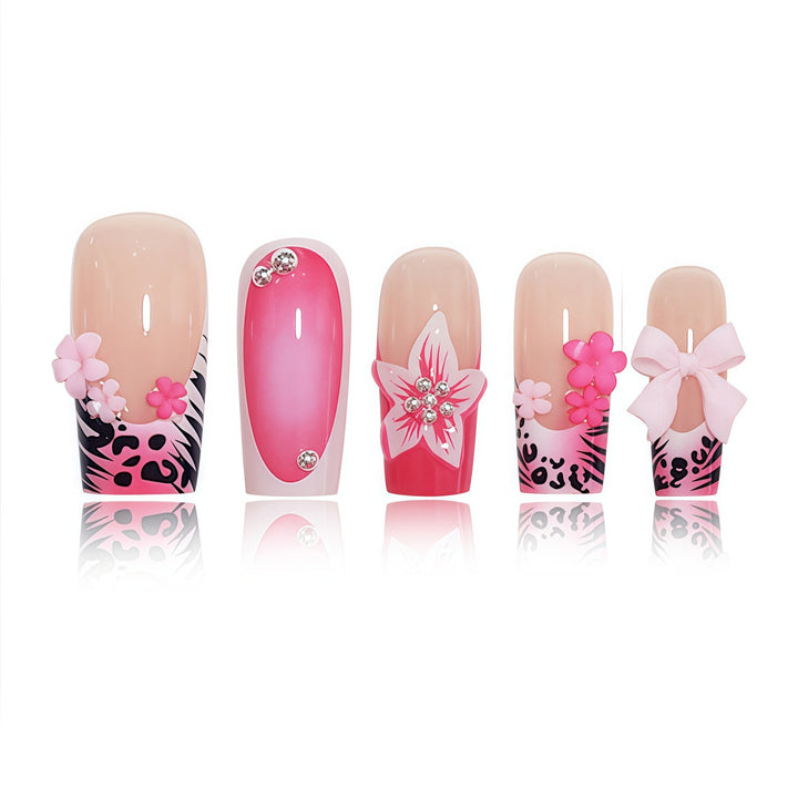 Decorative Floral Nail Art Extensions Stornfield