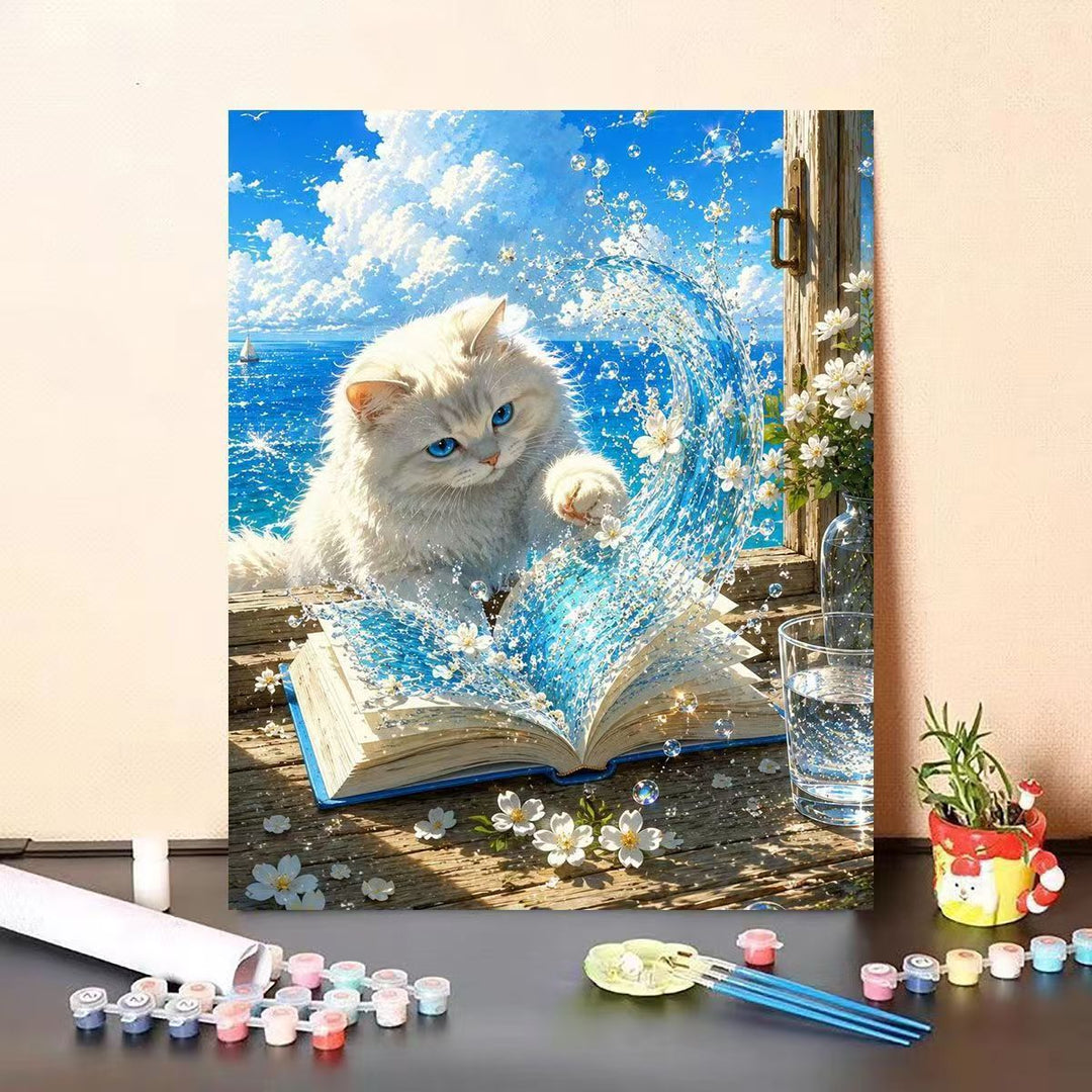 Dolphin-Themed DIY Paint by Numbers Canvas Art Stornfield