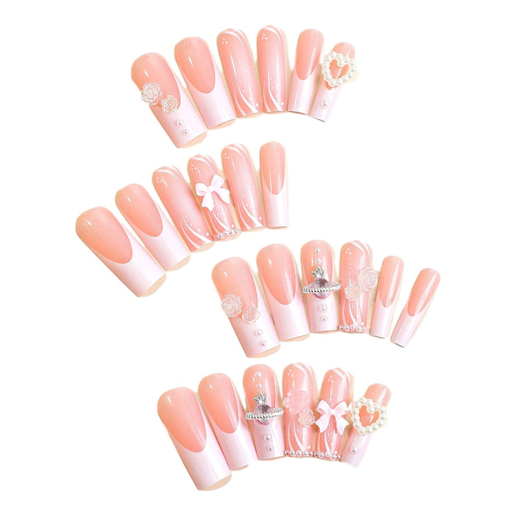 Elegant Full-Cover Press-On Nail Set Stornfield