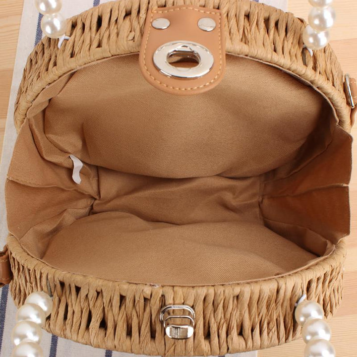 Round base bag with pearl decoration Stornfield