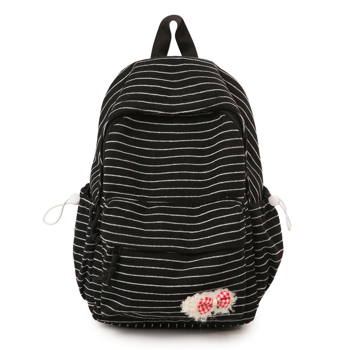 Striped Cozy Fabric Backpack Stornfield