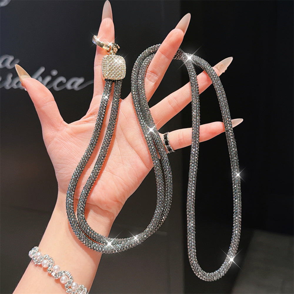 Rhinestone-Embellished Eyewear Lanyard Stornfield