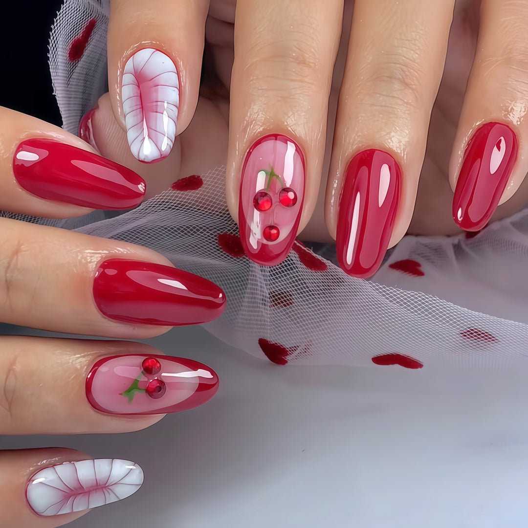 Creative Cherry Nail Art Extensions Stornfield